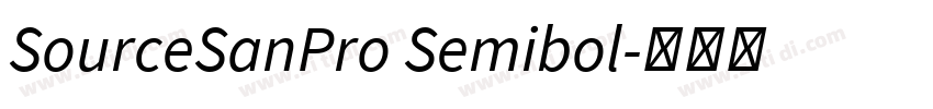 SourceSanPro Semibol字体转换